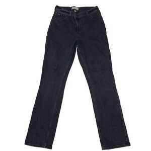 Abercrombie Curve Love Jeans 90s Slim Straight Crisscross High Rise Black 28 / 6